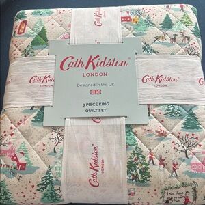 CATH KIDSTON king size quilt! Fun winter scene-unique & oh so darling! zoom in👀
